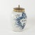Delft blue and white "Rappe" urn-shape tobacco jar with lid, Netherlands, circa 1800. Inscribed “Rappe” within a floral...