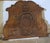 Large 19th Century French Cast Iron Fireback With Rampant Lion and Crown For Sale - Image 4 of 14