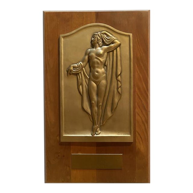 Malvina Hoffman 1943 Coty Award Plaque For Sale