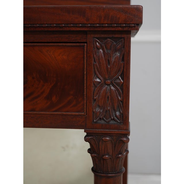 Brown Antique Empire Mahogany 1 Drawer Buffet Server For Sale - Image 8 of 18