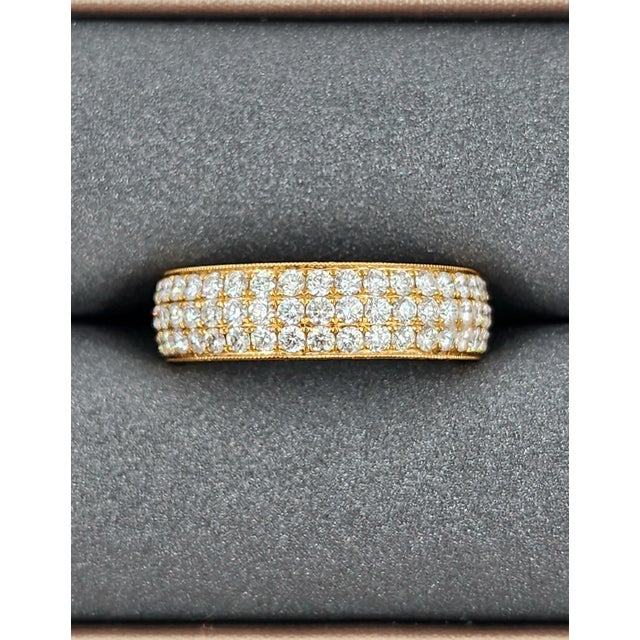 2.28 Ct Diamond Eternity Band Size 6.5 For Sale In Chicago - Image 6 of 9