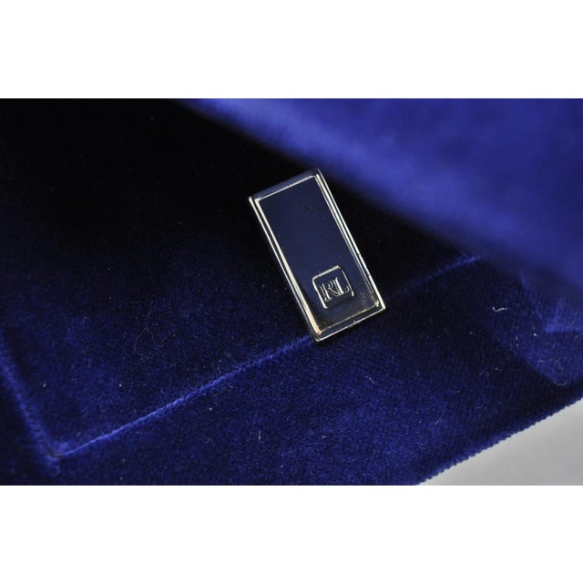 Late 20th Century Lauren Ralph Lauren Silver Plated Normandy Modern 3.5x5 Photo Picture Frame (B) For Sale - Image 10 of 16