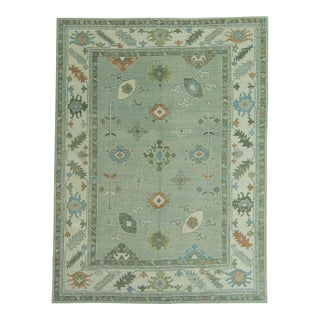 Turkish Oushak Rug 9'3" x 12'4" #19242 For Sale