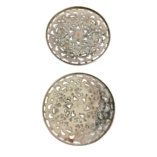 1900s Victorian Sterling Silver Coaster Set/12 For Sale - Image 11 of 11