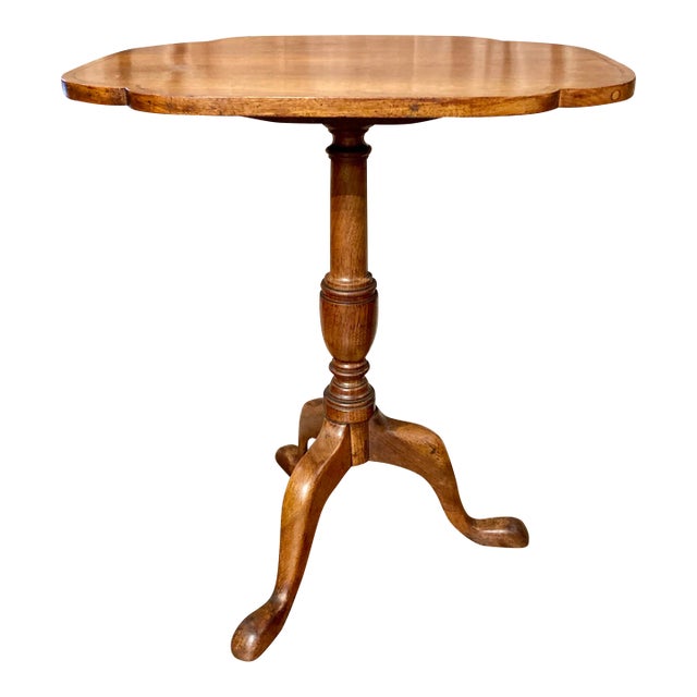 Queen Anne Style Tea Table For Sale