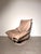 Animal Skin Vintage Leather Swivel Lounge Chair For Sale - Image 7 of 7