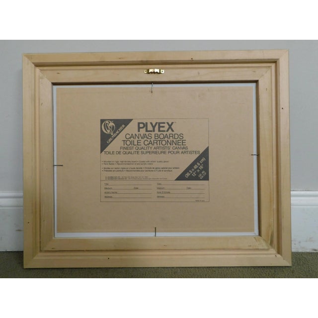 M. Monette Oil Painting on Canvas Board Landscape Late Winter Afternoon Solitude For Sale - Image 11 of 13