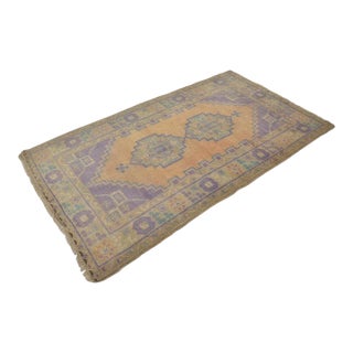 Floral Antique Wool Carpet For Sale