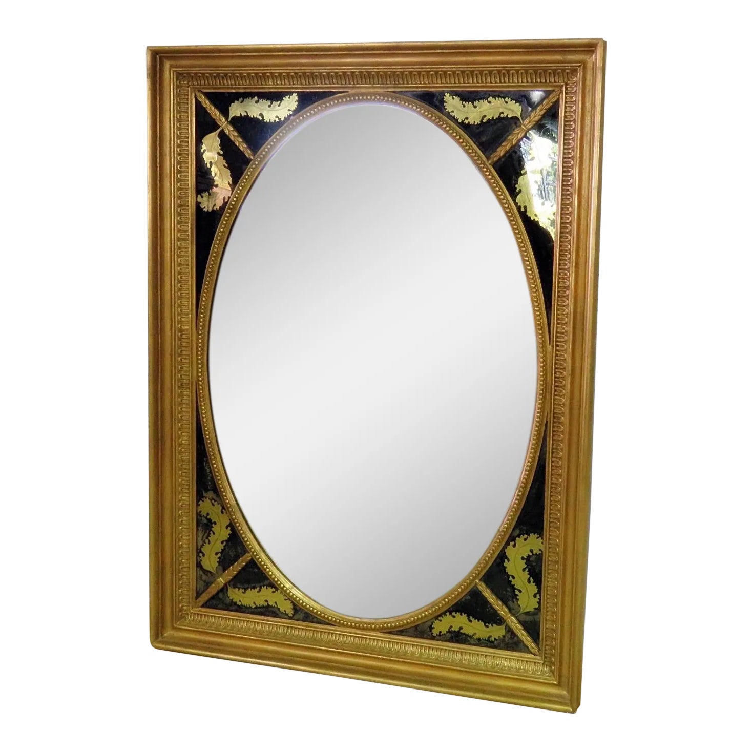 Antique Regency Style Gold Black Mirror Chairish