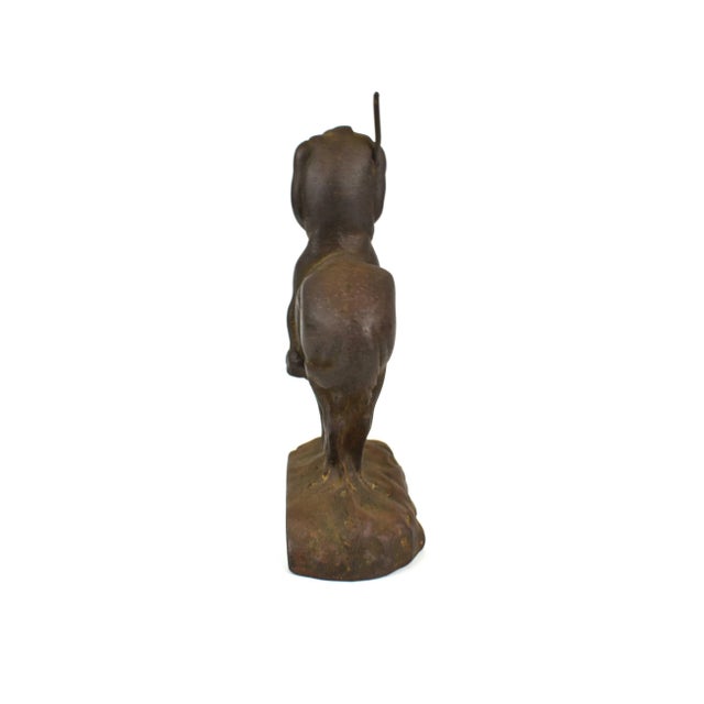 Mid 20th Century Heavy Cast Iron Figurine After "End of the Trail" Bookend For Sale - Image 6 of 8