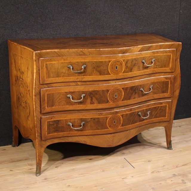 Antique Neapolitan Louis XV Chest of Drawers, 1770 For Sale - Image 13 of 13