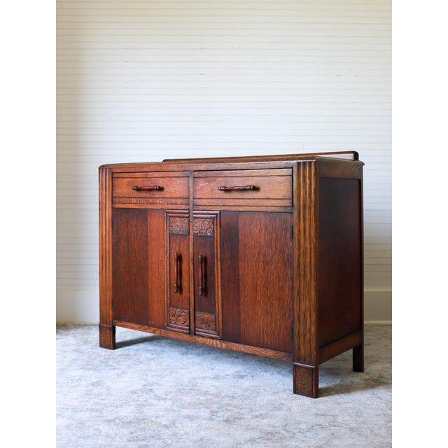 1920s -30's Art Deco Sideboard, Credenza, Drinks Cabinet For Sale - Image 4 of 17