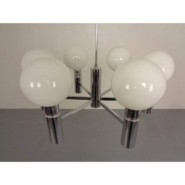 Opaline Glass Pendant Lamp from Sölken Leuchten, Germany, 1960s For Sale - Image 15 of 15