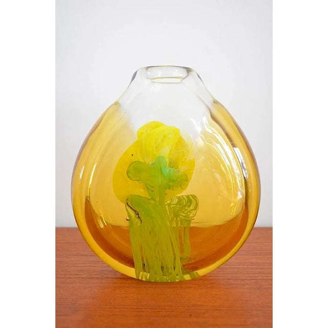 Glass Vase by Jiri Suhajek for Moser Karlsbad, 1960s For Sale - Image 7 of 7
