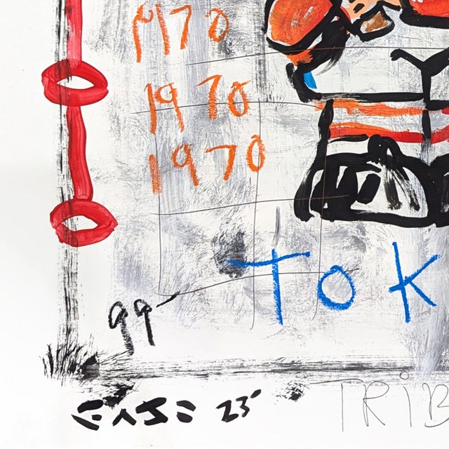 2020s Tokyo Slugger - Original Pop Street Art Acrylic Painting on Cardstock by Gary John For Sale - Image 5 of 6