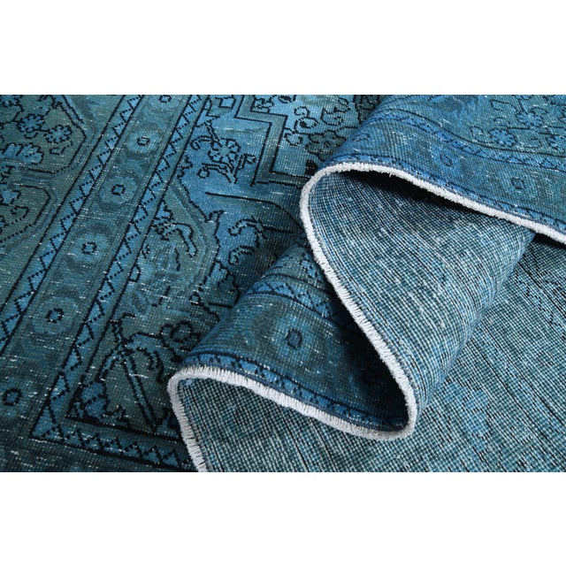 Textile 1970s Vintage Persian Handmade Wool Cotton Area Rug For Sale - Image 7 of 11