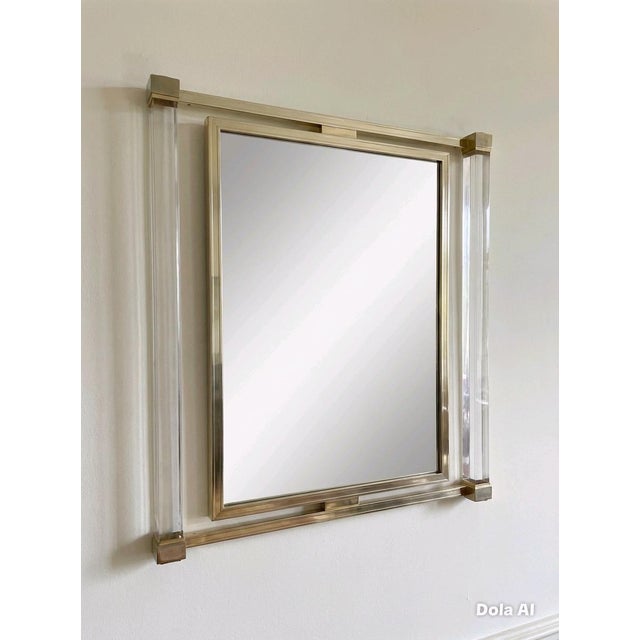 French Wall Mirror by Pierre Vandel, 1970s For Sale - Image 6 of 7