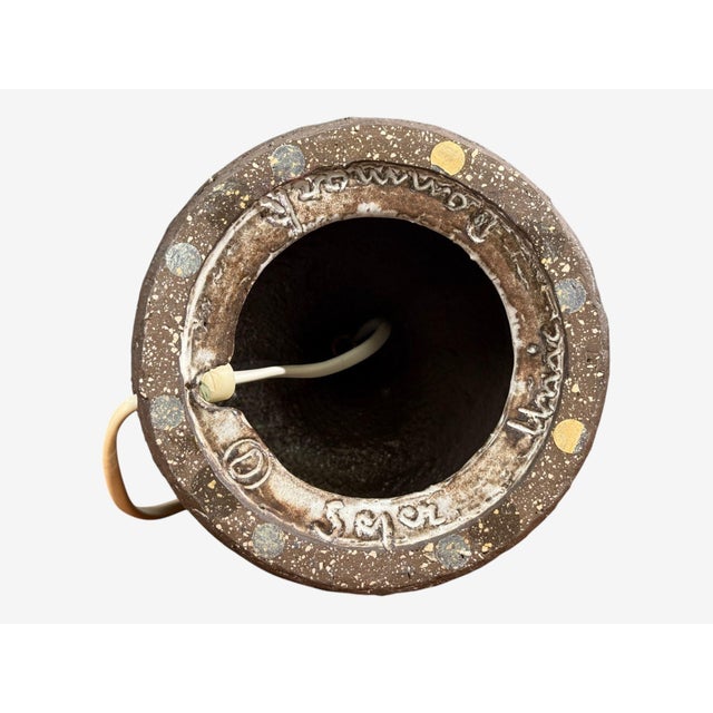 Fridtjof Sejersen, Table Lamp, Brown Ceramic, Denmark, 1960s For Sale - Image 10 of 10
