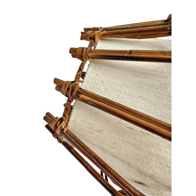 Bamboo and Rattan Wall Lights by Louis Sognot, 1960s, Set of 2 For Sale - Image 10 of 14
