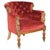 Regency Lions Head Carved Oak Armchair with Oxblood Velour Upholstery, 1810s For Sale - Image 17 of 17