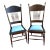 Antique Pressed Back Spindle Chairs - a Pair For Sale