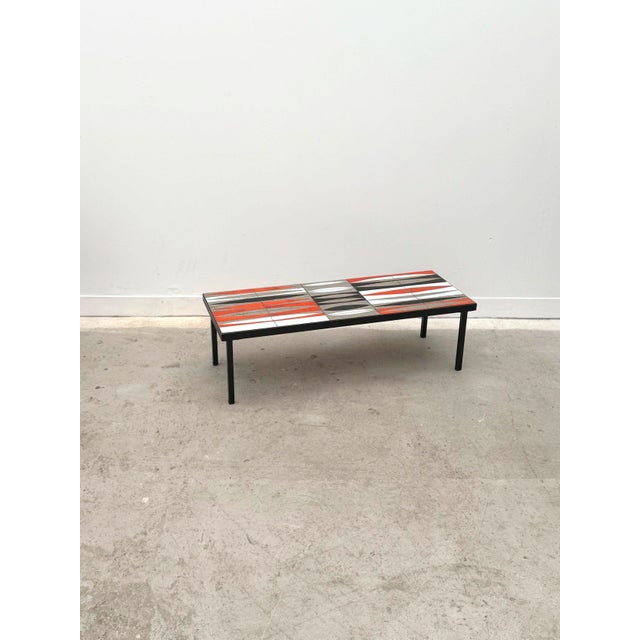 Navette Coffee Table in Ceramic by Roger Capron, 1950, in Very Good conditions. Designed 1950 to 1959 I have official...