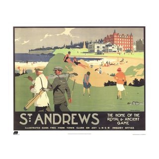 H.G. Gawthorn 'St. Andrews' Vintage Offset Lithograph For Sale