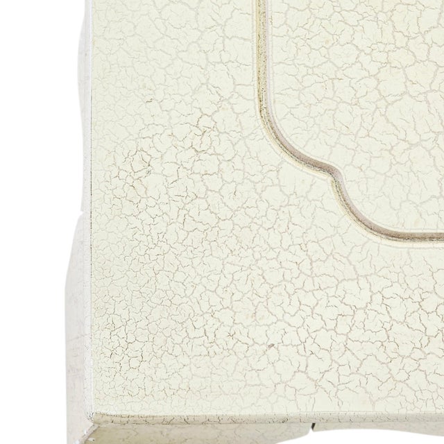 Lane Ming Style Cream Crackle Square Coffee Table, 36.5", Circa 1990 For Sale - Image 10 of 11