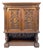 Antique French Renaissance Revival Carved Oak Hunt Cabinet / Buffet For Sale