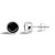 Contemporary .925 Sterling Silver 1 1/4 Cttw Round Brilliant-Cut Black Diamond Bezel-Set Stud Earrings with Screw Backs (Fancy Color-Enhanced, I2-I3 Clarity) For Sale - Image 3 of 5