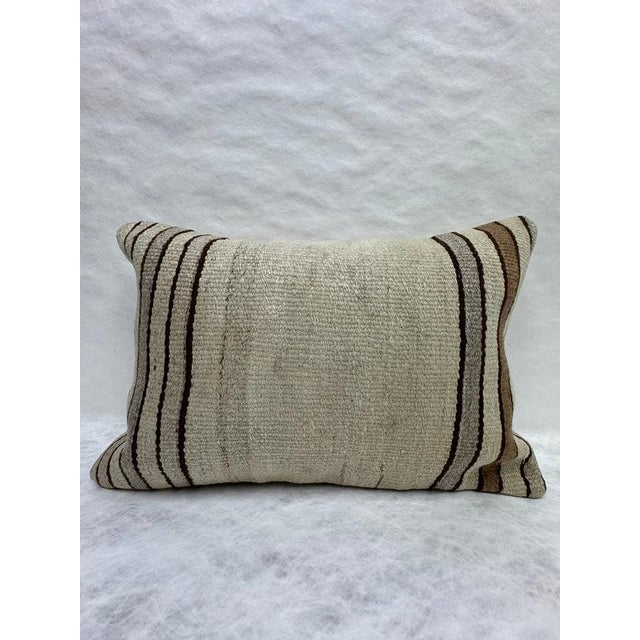 Turkish Hemp Pillow Cushion Natural Beige Brown Pillow Cushion Cover 16" x 24" #30204 Enhance your home decor with our...