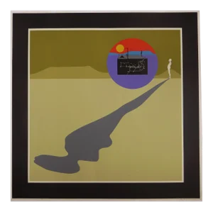 Falling Man/Perspective Shadow Man Large Serigraph by Ernest Trova