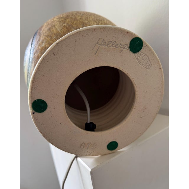 Ceramic Table Lamp by Jette Hellerøe for Axella, Denmark, 1960s For Sale - Image 10 of 11