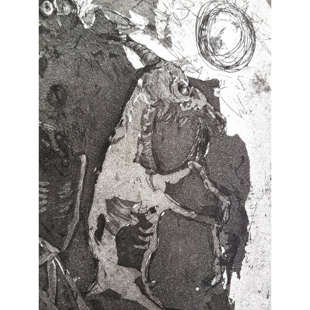 Jean Jansem - Original Etching 1974 For Sale - Image 3 of 4