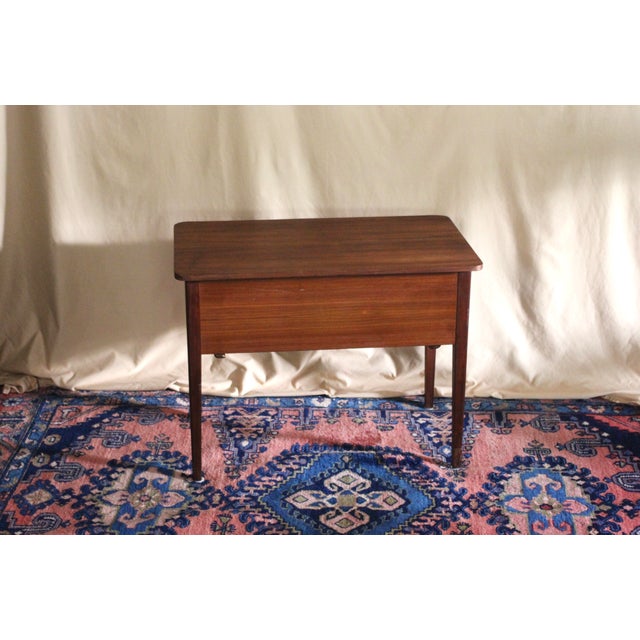 1960s Midcentury Modern Scandinavian Sewing Table For Sale - Image 9 of 14