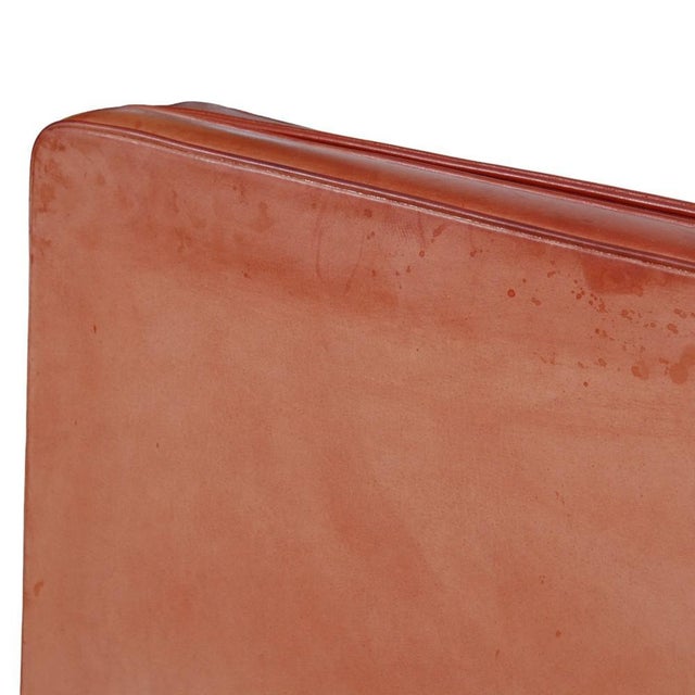 Red 2 Seater 2332 Sofa in Indian Red Aniline Leather from Børge Mogensen For Sale - Image 8 of 18