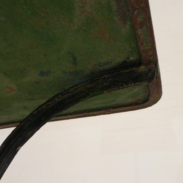 Steel Garden Bistro Table with Curved T-Profiles, 1950s For Sale - Image 13 of 18