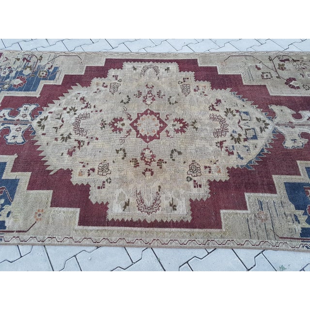 Textile Vintage Central Anatolian 'Taspinar' Wool Turkish Area Rug 4'7" X 8'11" For Sale - Image 7 of 13