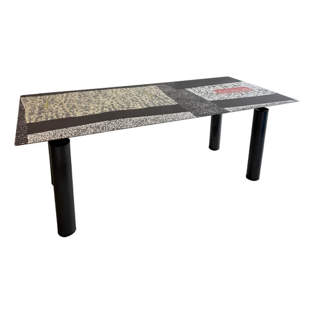 Postmodern Dining Table by Lojze Spacal for De Rosso, 1980s For Sale