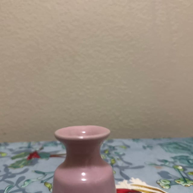 Mid-Century Modern Mid-Century Modern Style Lavender Ceramic Bud Vase Minimalist Porcelain Solifleur For Sale - Image 3 of 6