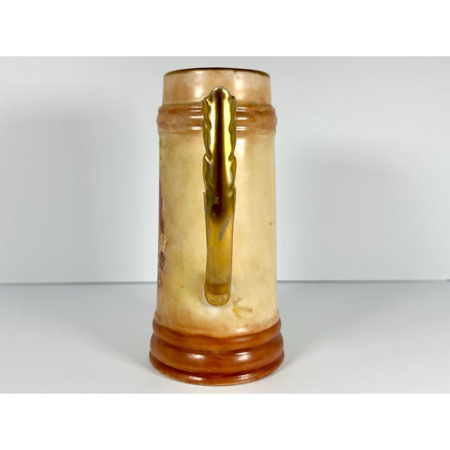 American Early 20th Century Limoges Style Ozarks Hillbilly Mug with Fishing Lure For Sale - Image 3 of 10