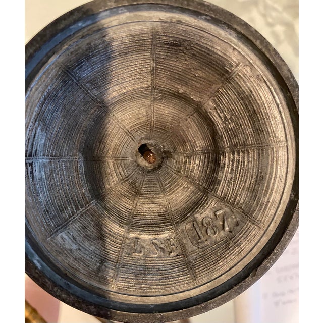 Early 21st Century English Metal Victorian Compote For Sale - Image 4 of 5