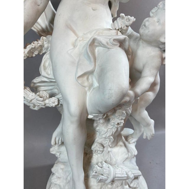 19th C Sevres Aug. Moreau White Biscuit Porcelain Sculpture - 1 Piece For Sale - Image 14 of 18