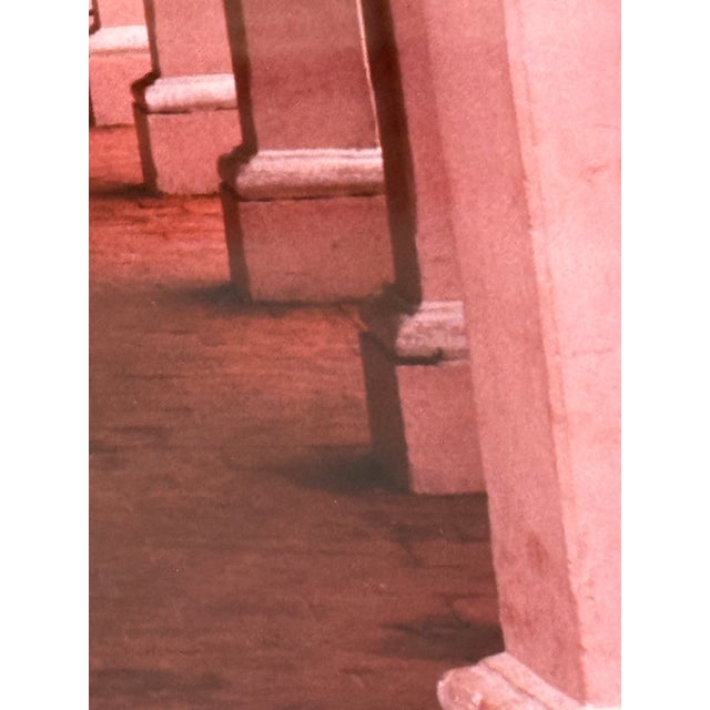 1990s Jeffrey Becom Maya Color Red Architecture Ltd. Ed. Photograph, Signed For Sale - Image 5 of 12