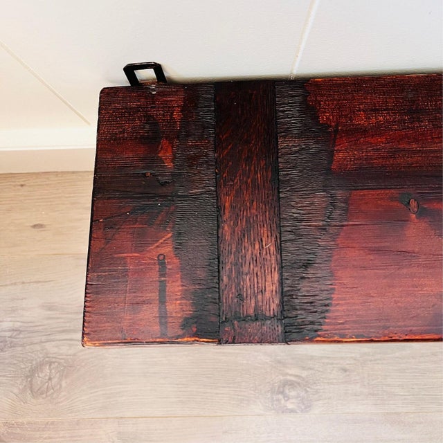 Antique Dutch Wall Hanger Coat Rack with Shelf For Sale - Image 9 of 10