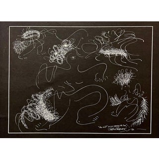 Irene Rice Pereira, Irene Rice Pereira Modernist Gouache Drawing Painting Abstract Expressionist Art For Sale