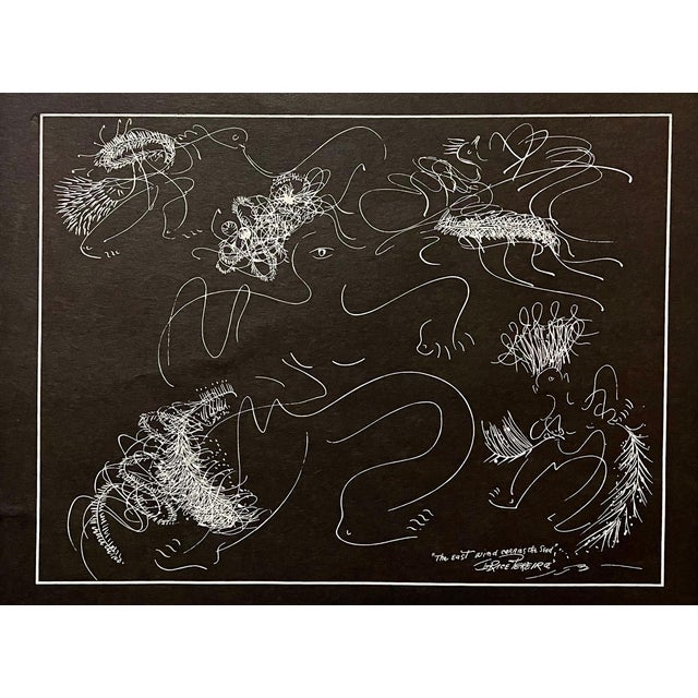 Irene Rice Pereira, Irene Rice Pereira Modernist Gouache Drawing Painting Abstract Expressionist Art For Sale