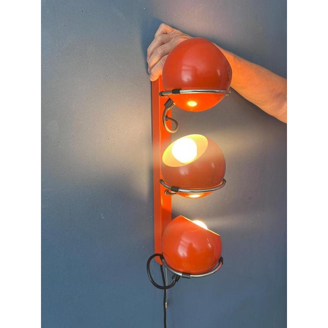 Mid-Century Modern Space Age Eyeball Wall Lamp For Sale - Image 5 of 13