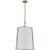 Hastings Large Pendant in Hand-Rubbed Antique Brass with White Shade Designer: Carrier and Company Canopy: 6.5" Round...