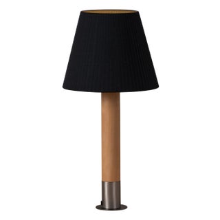 Nickel and Black Básica M1 Table Lamp by Santiago Roqueta for Santa & Cole For Sale